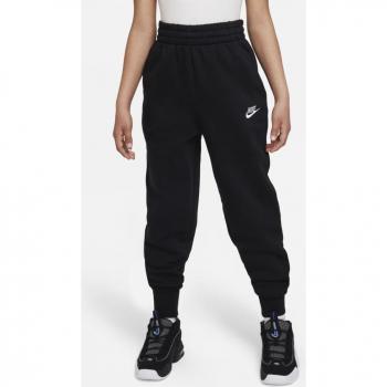 Nike Sportswear Club Fleece High-Waisted Fitted Pants for Older Kids - Black