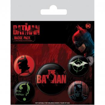 Pack 5 Chapas Broches Pins Pyramid DC Batman