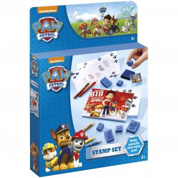 Set de Sellos Paw Patrol - 14 piezas, Multicolor, Incluye 7 sellos y 5 crayones