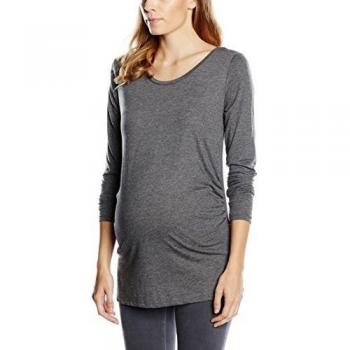 New Look Long Sleeve Crew, Camisa para Mujer, Grey