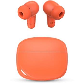 Auriculares Inalámbricos Bluetooth SPC Boost Buds con Cancelación de Ruido ENC, 30h de Batería, 4 Micrófonos, Control Táctil y Asistente de Voz - Naranja