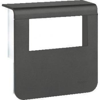 Tehalit Black Outlet Cover for Skirting Duct SL200559329011