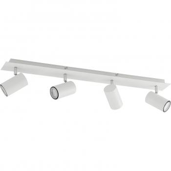 Lindby Joffrey Foco de Techo Moderno Blanco con 4 Luces GU10, Dimensiones 80 cm, Material Metal, Ideal para Salón y Comedor