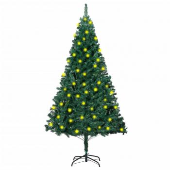 Artificial Pre-lit Christmas Tree with Thick Branches Green 150 cm