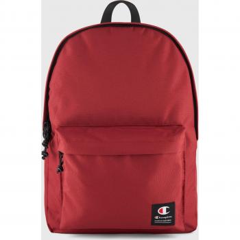 Mochila Clásica con Etiqueta Jacquard y Detalles de Marca - Roja - Unisex