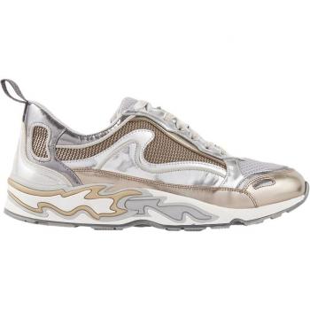 Zapatillas deportivas de mujer Sandro Flame con cierre de cordones - Plateadas - Talla: 35