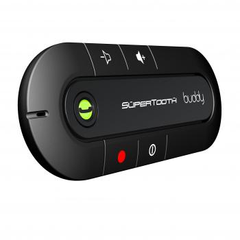 Supertooth Buddy - Kit de manos libres Bluetooth para coche, color negro
