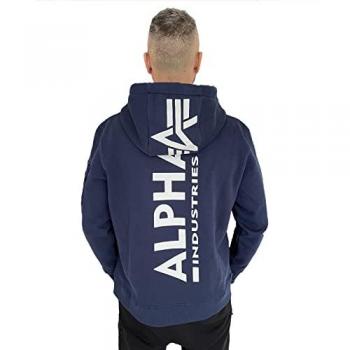 Alpha Industries Ultra Navy Back Print Hoodie