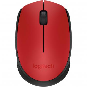 Logitech M171 Ratón Inalámbrico, 2,4 GHz con Nano Receptor USB, Seguimiento Óptico, Batería 12 Meses, Ambidiestro, PC/Mac/Portátil, Rojo