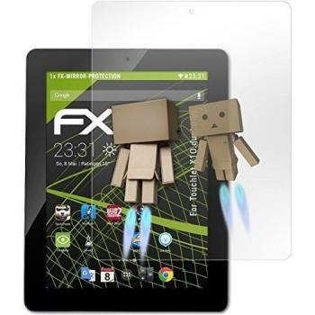 atFoliX Protección de Pantalla Touchlet X10.dual.plus Lámina protectora Espejo - FX-Mirror con efecto espejo