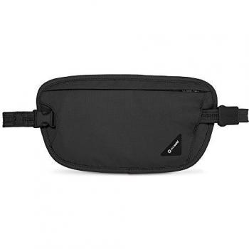 Pacsafe Coversafe X100 Anti-Theft RFID Blocking Waist Wallet, Black