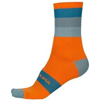 Calcetines de hombre Endura Bandwidth naranja turquesa - S-M