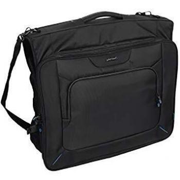 Lightpak Kleidersack aus Polyester, Anzugtasche und Kleidertasche im Business Look mit Schultergurt Portatraje de Viaje 60 Centimeters Negro