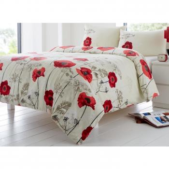 Sueños n cortinas reversible funda nórdica King Chara Red almohadas y fundas de almohadas