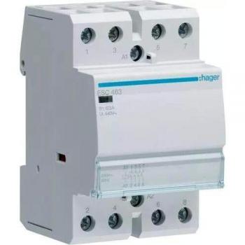 Contactor Hager 63A 4NA 230V AC ESC463 - Potente y Confiable