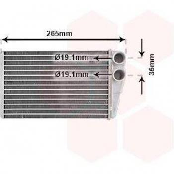 Radiador de calefacción VAN WEZEL 43006354, tipo: radiador, características: compatible con modelos específicos de vehículos, diseño optimizado para una mejor eficiencia térmica, fabricado en materiales de alta calidad para mayor durabilidad,