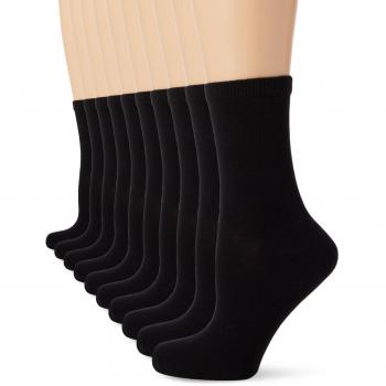 ONLY onlLOVA BASIC ANKEL SOCK 5-PACK NOOS, Calcetines Mujer, Not Applicable, Negro