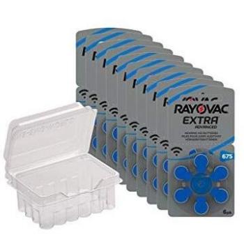 60 x Rayovac Extra 675 Hörgerätebatterien Sparpack