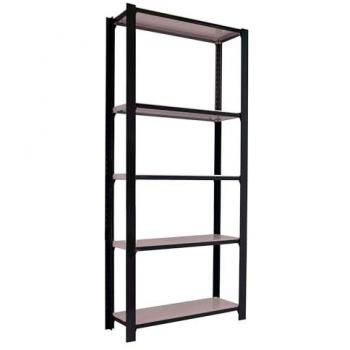 Estantería Simon Rack Officlick 5/300 Metal i.m. Antracita/Galva, dimensiones 2100x900x300 mm, 5 alturas, estilo industrial, metálica