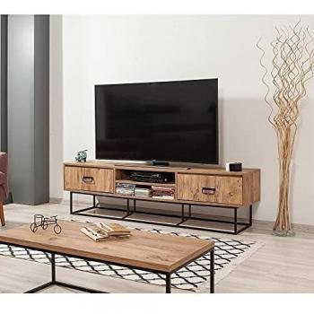 Skyedecom - Mueble de televisión con patas y muebles para televisor Quantum Silva 180-200 863SPH3010