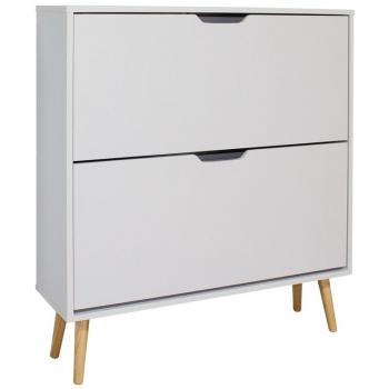 Zapatero Fiano Blanco 2 Puertas Nórdico