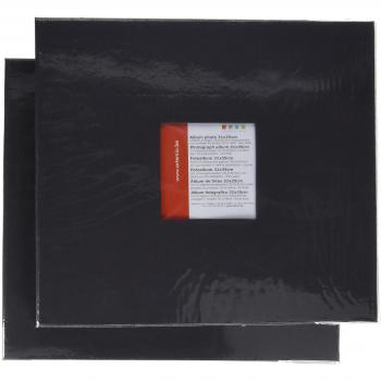 Álbum de fotos ARTEMIO 30x30 cm gris antracita, 10 páginas, cubierta cartón con ventana