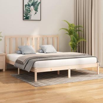 Estructura de cama de madera maciza 200x200 cm vidaXL
