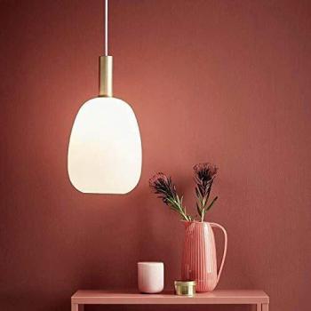 Lámpara Colgante Nordlux Alton 23 E27 60W Opal Blanco/Latón Ø23cm