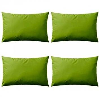 vidaXL 4X Cojines para Exteriores 60x40cm Verde Manzana Casa y Jardin Hogar