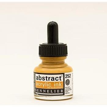 Encre Acrylique Ocre Jaune - 30 ml - Abstract - Sennelier