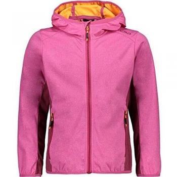 CMP Chaqueta softshell para niña con capucha fija., Niñas, Chaqueta, 39A5115M, Bouganville Mel., 140