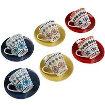 Versa Juego de Tazas, Multicolor, Estándar
