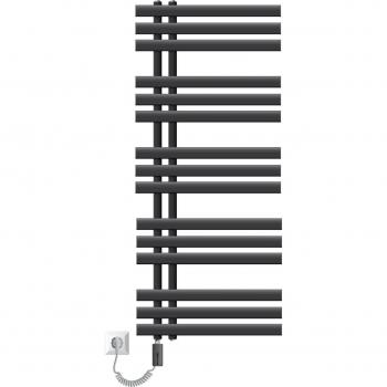Radiador Toallero de Hierro Antracita 50x120cm con Elemento Calefactor 900W y Termostato Digital