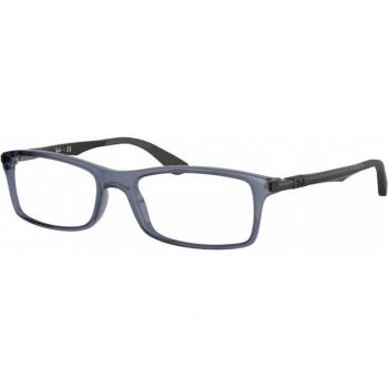 Ray-Ban RX7017 8122 Unisex Square Eyeglasses Blue Size 54 with Blue Light Block
