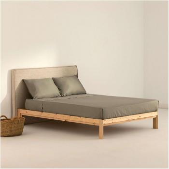 Juego de Sábanas Satén 300 Hilos Desert Sage BL Belum - Terracota cama 90