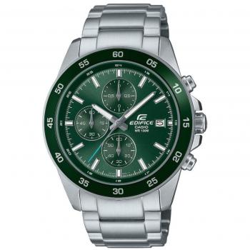 Casio Edifice EFR-526D-3AVUEF - Reloj de hombre con correa de acero inoxidable y esfera verde