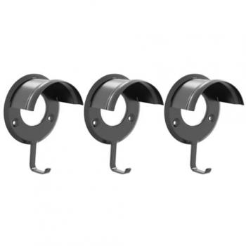 Soporte para Bridas de Pared Hierro Negro