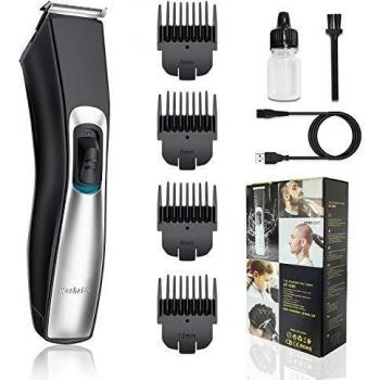 Máquina Cortar Pelo Profesional Cortapelos Hombre Recortadora Barba y Cortadora de Pelo con 4 Peines Guía