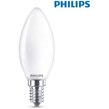 Bombilla de led de vela E14 4,3W 470Lm 6500K luz fría PHILIPS 762674
