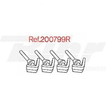 Shad 200799R Recambios Gomas Interiores para Baúl Sh50, Negro