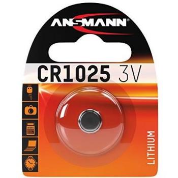 Ansmann 1516-0005 CR 1025 - Pilas de botón, batería litio - 3V