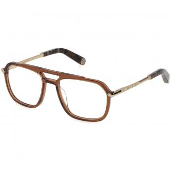 Gafas de Vista Philipp Plein VPP018M Shiny TRANSP.Brown 54 para Hombre