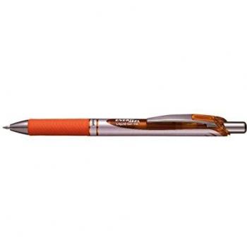 Pentel BL77 EnerGel 0.7mm Bolígrafo Gel Líquido Retráctil, 1 pieza, naranjo