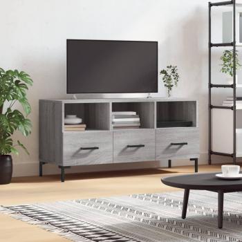 Mueble de TV de madera de ingeniería gris Sonoma 102x36x50 cm