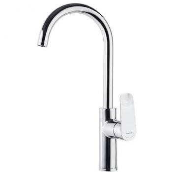 Grifo de Fregadero de Cocina Monomando con Caño Alto Cromado con Sistema S2 de Ahorro de Agua Serie New Fly - Ramon Soler