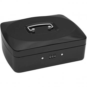 Caja WEDO con cerradura de combinación, 7 compartimentos, tamaño pequeño, color negro