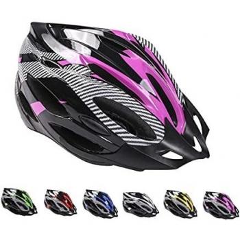Casco de Bicicleta de Montaña, Casco de Bicicleta para Adultos Casco Ajustable con Visera Extraíble Casco de Bicicleta MTB City Specialized para Bicicleta de Montaña y para Hombres y Mujeres Rosa