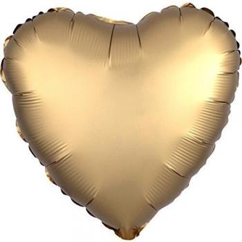 Amscan International 3618602 - Globo metálico con forma de corazón, Sd-H:Corazón color oro rosa.