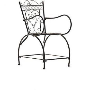 Silla de jardín de hierro forjado Sheela - Silla de Exterior Sheela Bronce, material: hierro forjado, color: bronce, diseño elegante y resistente para exteriores, ideal para jardines y terrazas