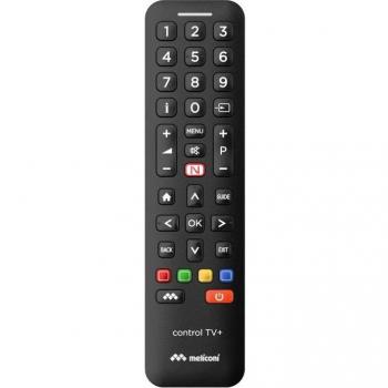 Mando Universal Meliconi Control TV+ Inalámbrico con Acceso Directo a Netflix y Funciones Esenciales para Smart TV